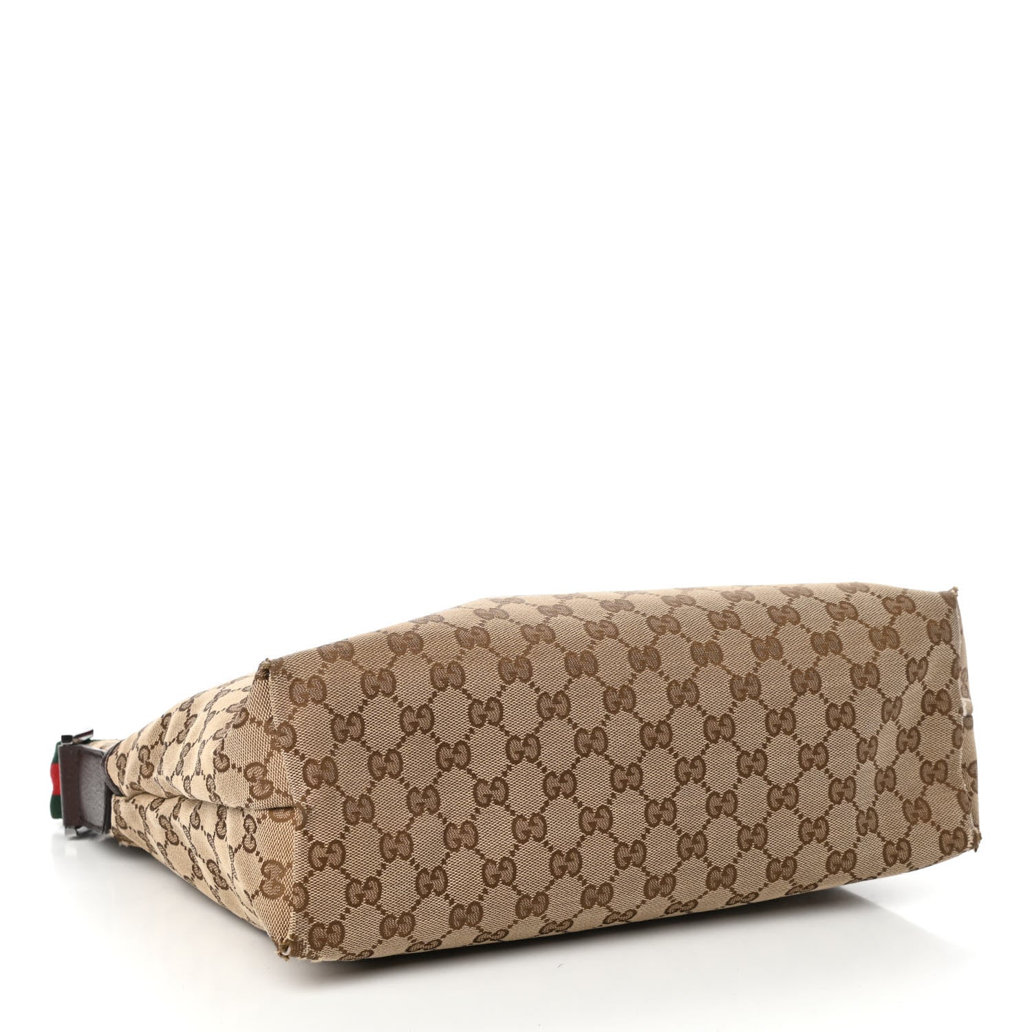 Gucci Monogram Web Medium Flat Messenger Bag Brown 4 of 11