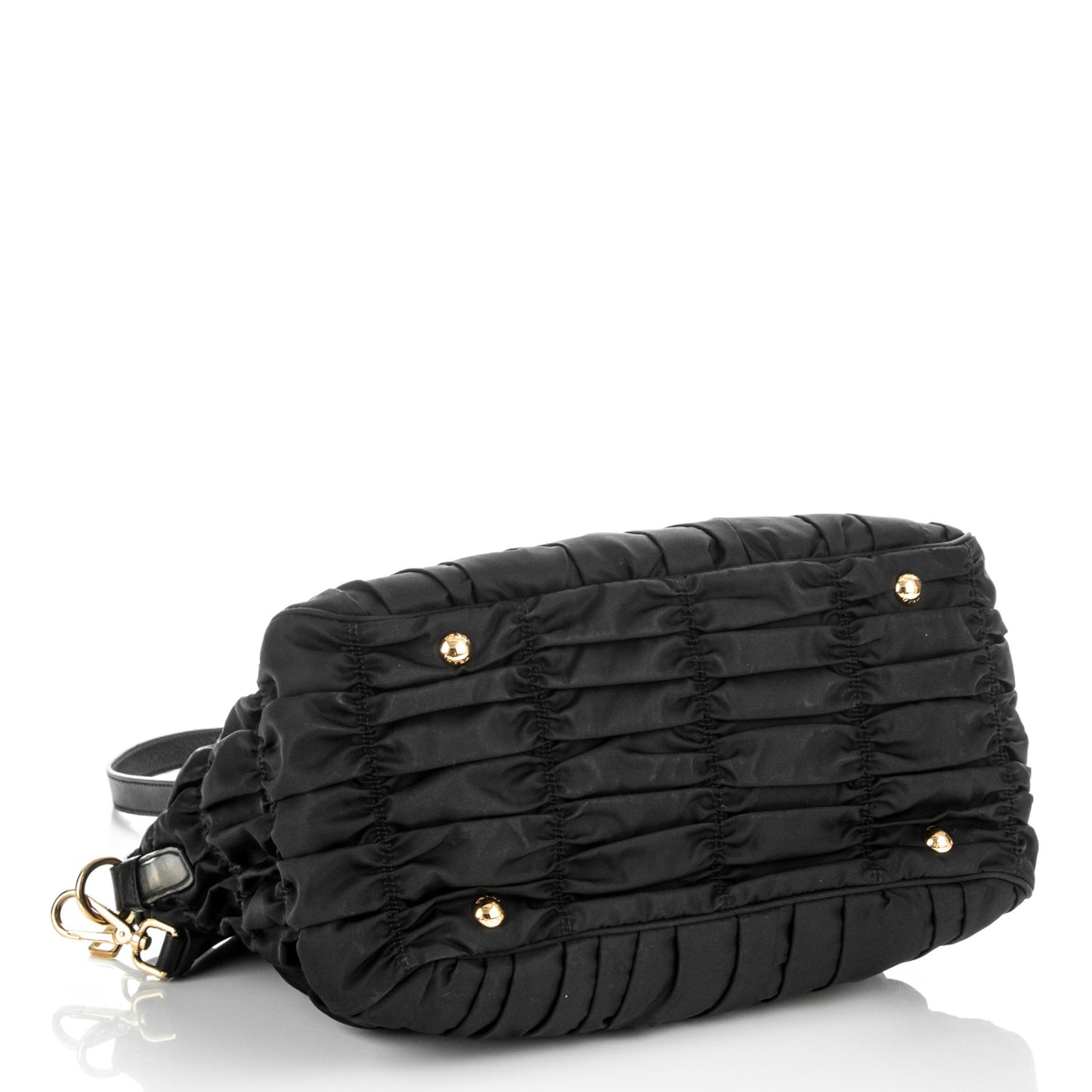 Tessuto Nylon Gaufre Tote Nero Black