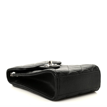Chanel Caviar Quilted Classic Phone Holder Black 4 of 12