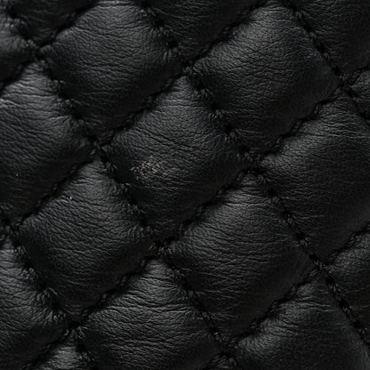 Chanel Calfskin Quilted Biker Boots 37 Black 11 of 11