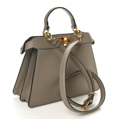 Fendi Vitello Seta Shiny Nappa Plexiglass Bi-Color Small Peekaboo I SEE U Satchel Tartaruga Black 2 of 10