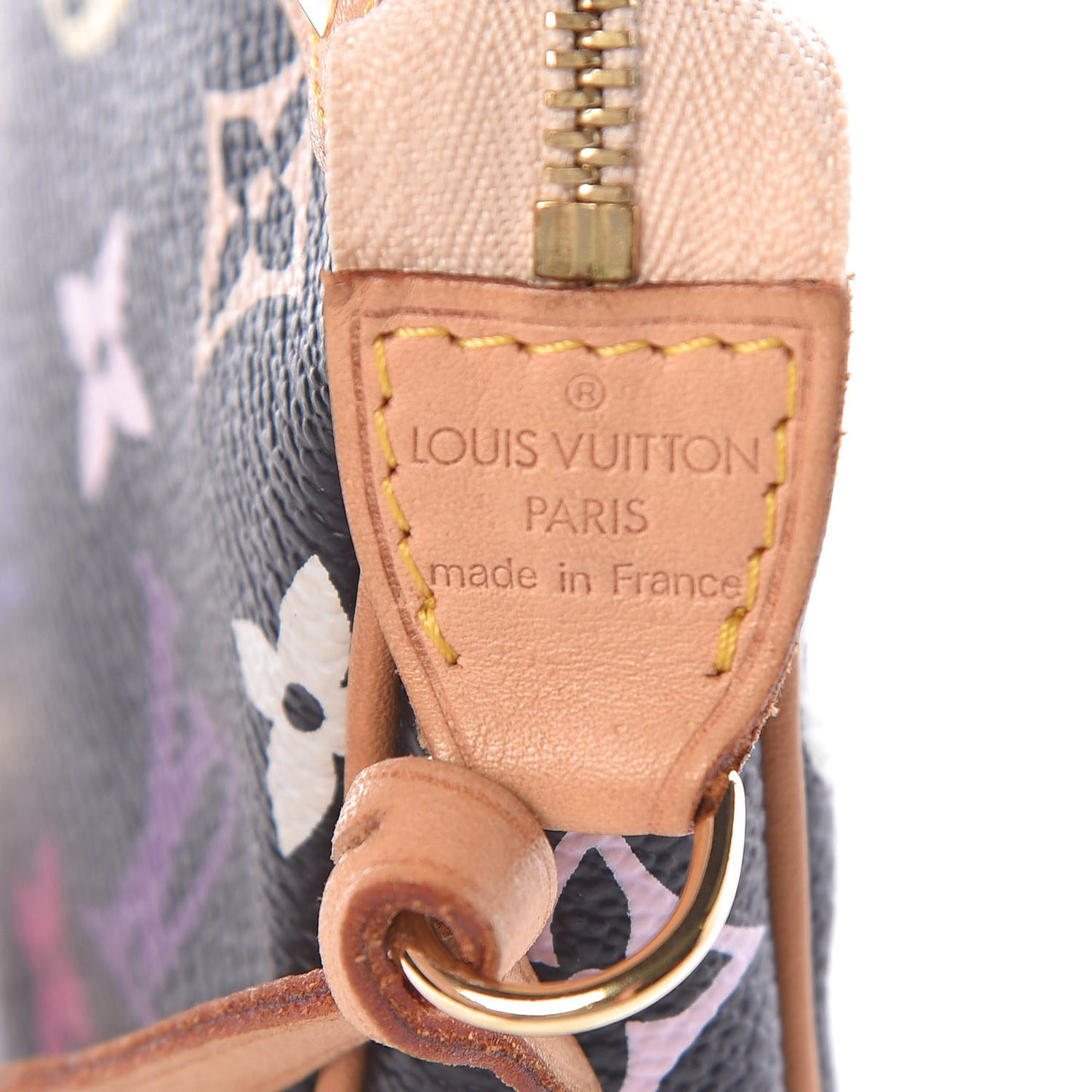 Monogram Multicolor Pochette Accessories Black