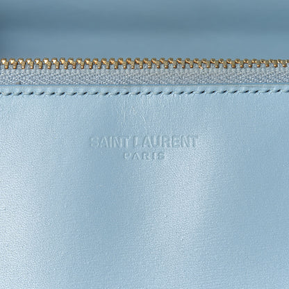 Saint Laurent Calfskin Classic Large Marquage Flap Wallet Blue 6 of 16