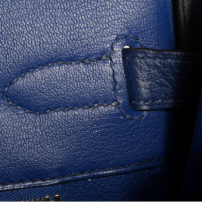 Hermes Taurillon Clemence Birkin 35 Bleu de Prusse 22 of 23