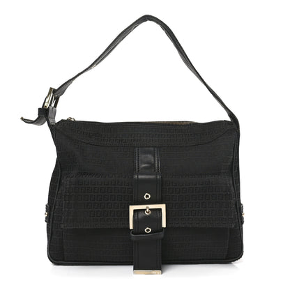 Fendi Zucchino Vitello Shoulder Bag Black 1 of 12