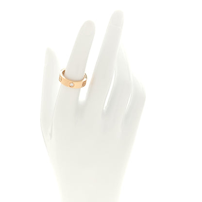 Cartier 18K Yellow Gold 3 Diamond 5.5mm LOVE Ring 53 6.25 2 of 5