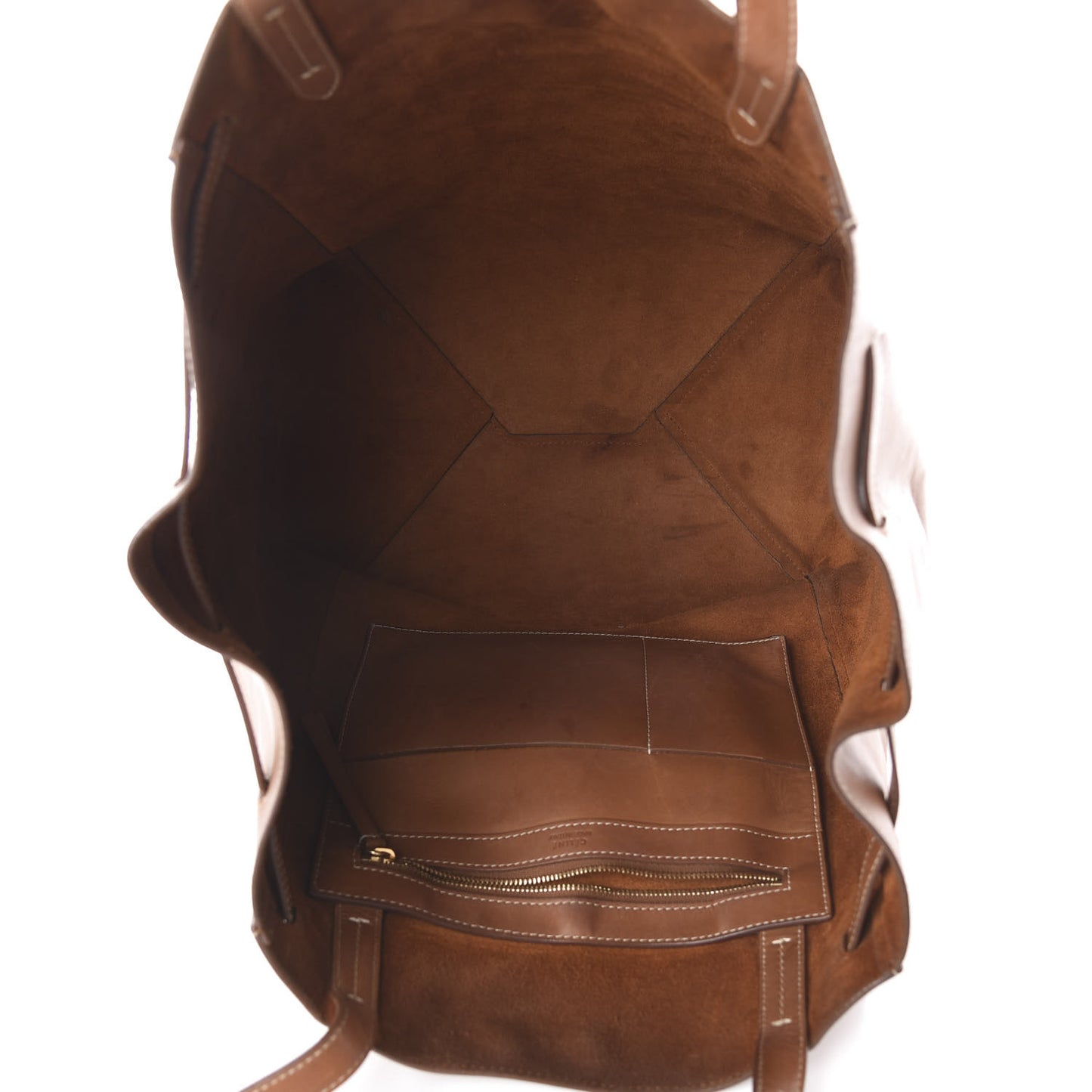 Smooth Calfskin Small Cabas Phantom Tan