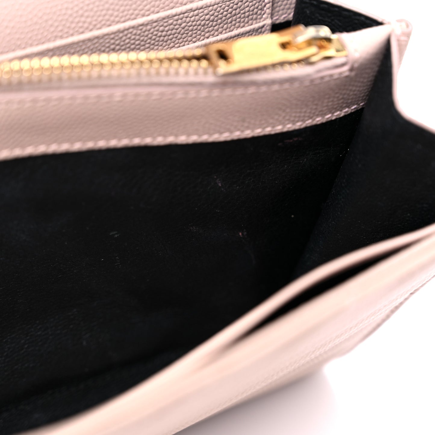 Grain De Poudre Matelasse Chevron Monogram Chain Wallet Marble Pink
