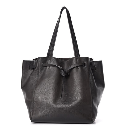 Celine Soft Grained Calfskin Small Belt Cabas Phantom Black 1 of 20