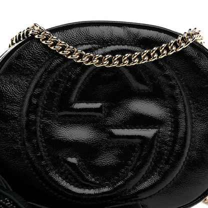 Gucci Patent Mini Soho Chain Bag Black 8 of 10