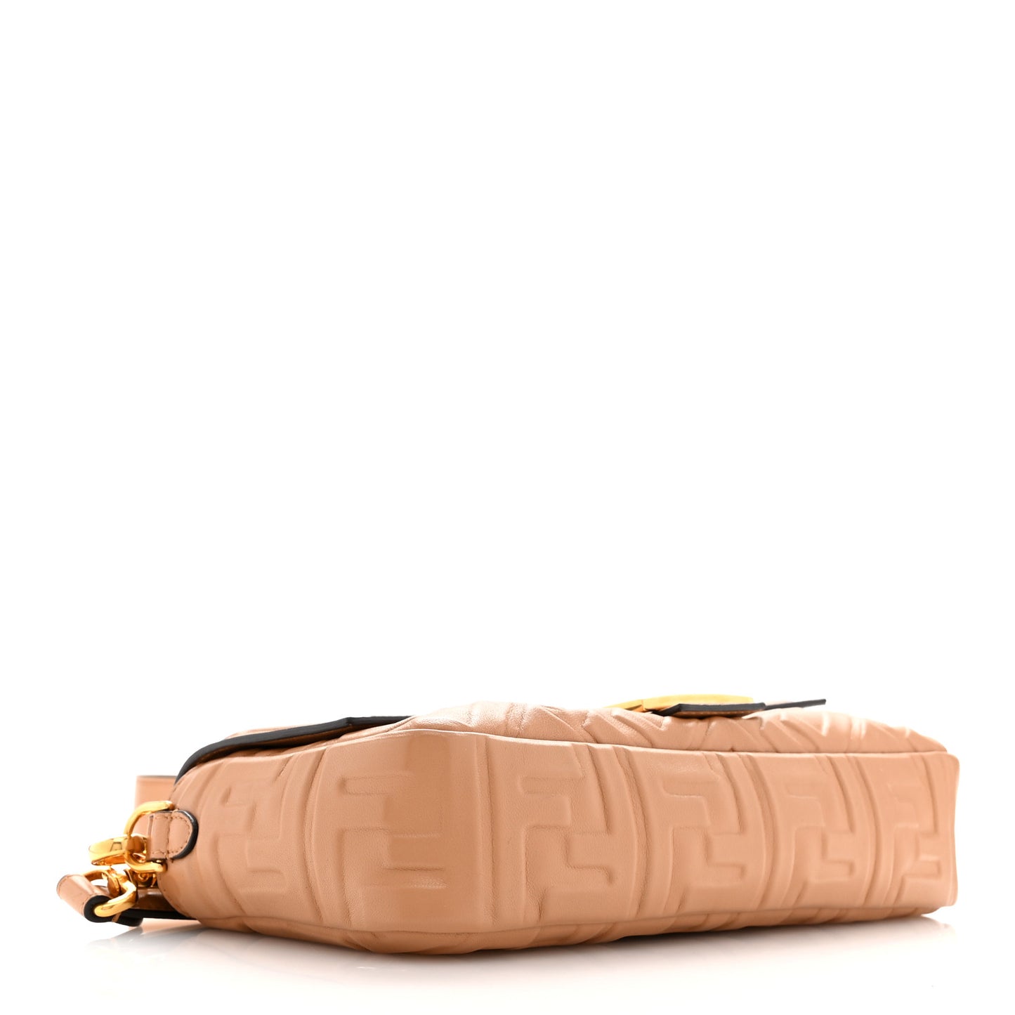 Nappa FF 1974 Embossed Baguette Miele Scuro