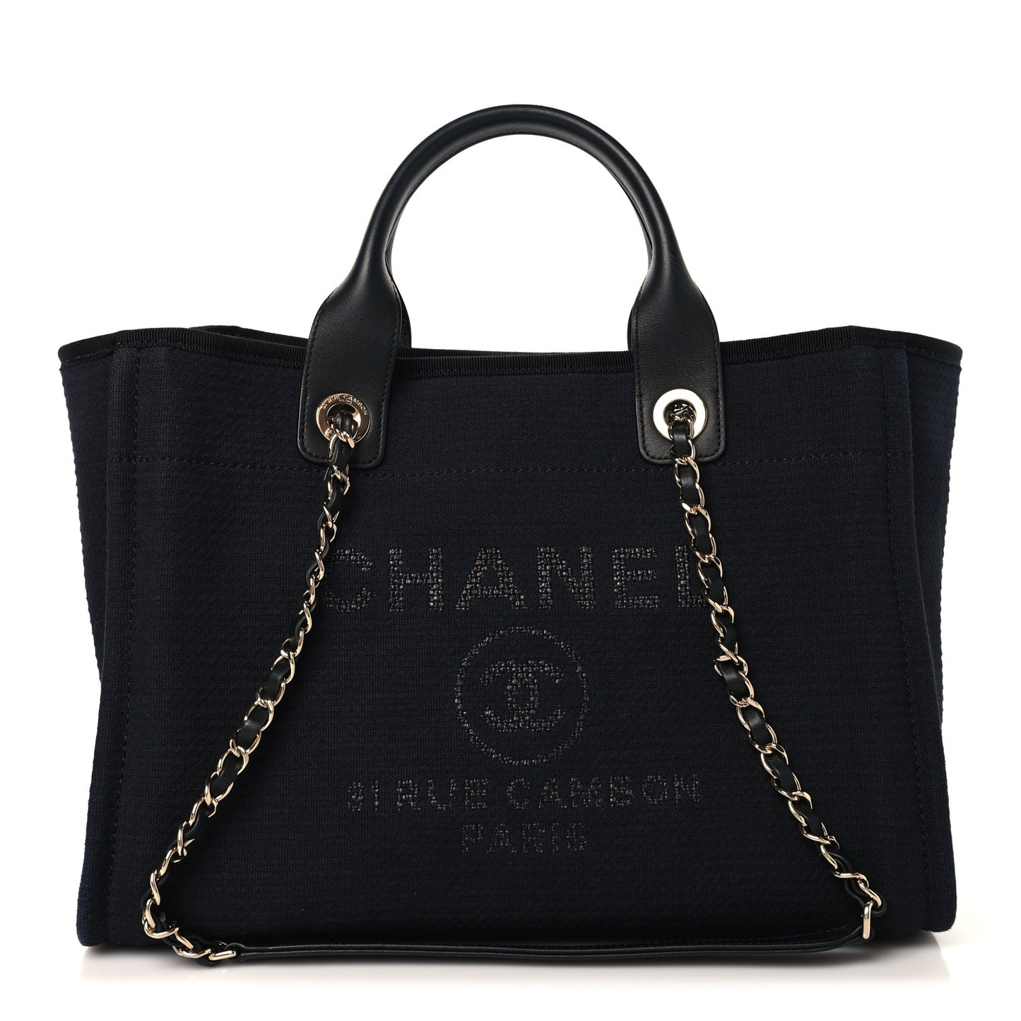 Mixed Fibers Small Deauville Tote Black