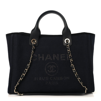Chanel Mixed Fibers Small Deauville Tote Black 1 of 11