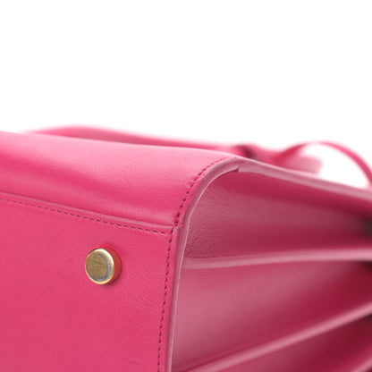 Saint Laurent Calfskin Small Sac De Jour Lipstick Fuchsia 9 of 17