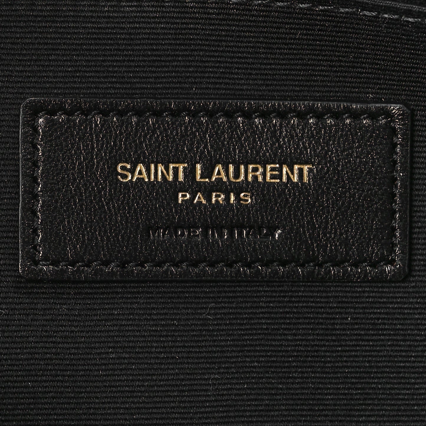 Calfskin Matelasse Chevron Monogram Document Holder Black