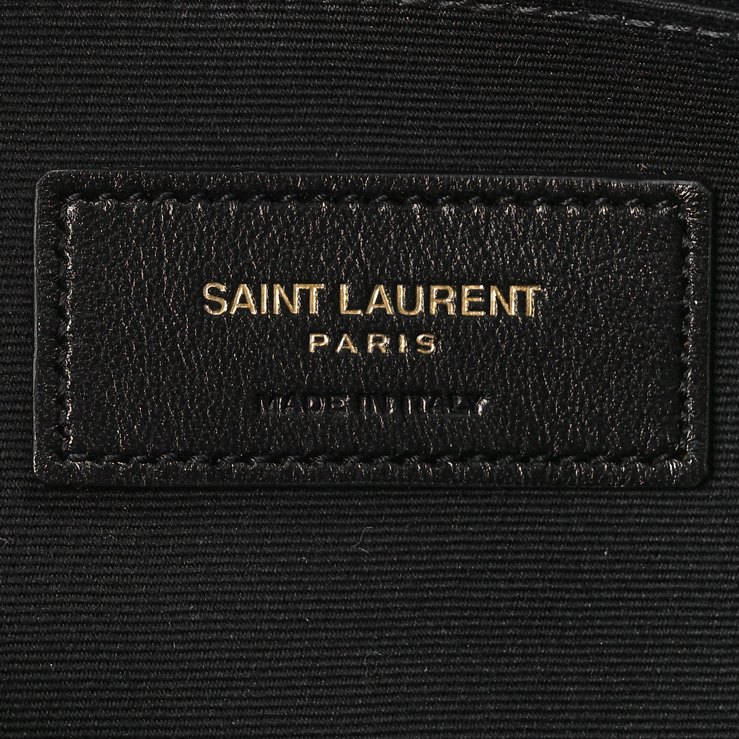 Saint Laurent Calfskin Matelasse Chevron Monogram Document Holder Black 6 of 8