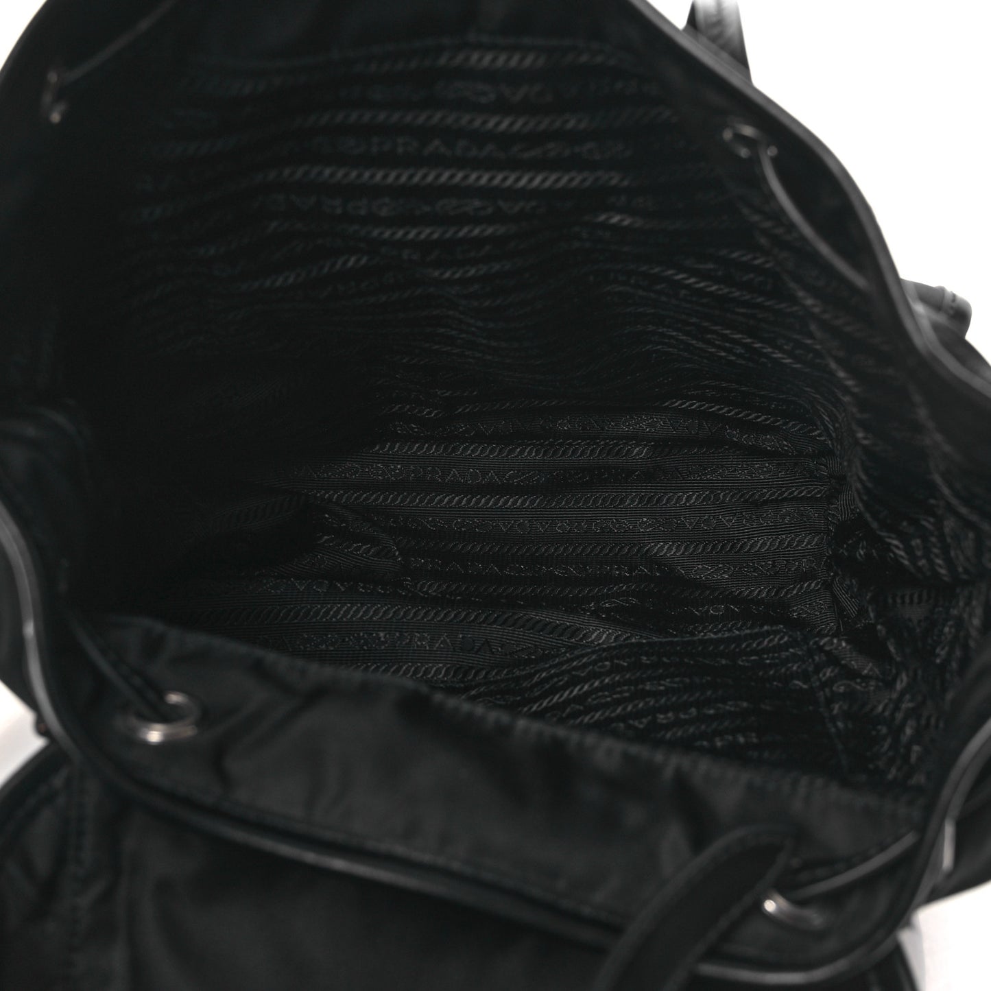 Tessuto Nylon Soft Calfskin Backpack Black