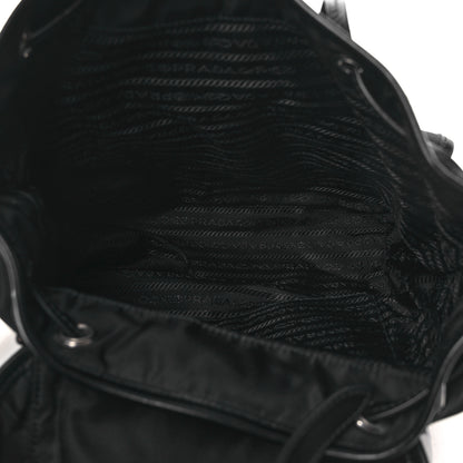 Prada Tessuto Nylon Soft Calfskin Backpack Black 4 of 10