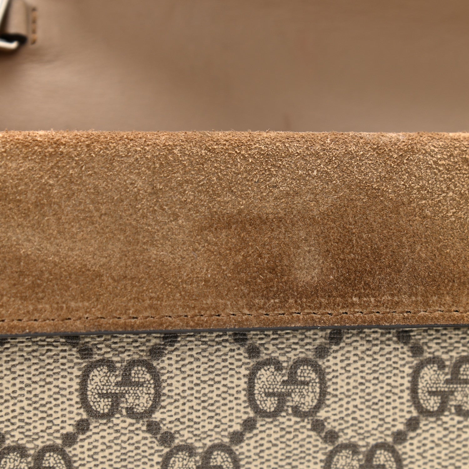 Gucci GG Supreme Monogram Super Mini Dionysus Shoulder Bag Taupe 8 of 12