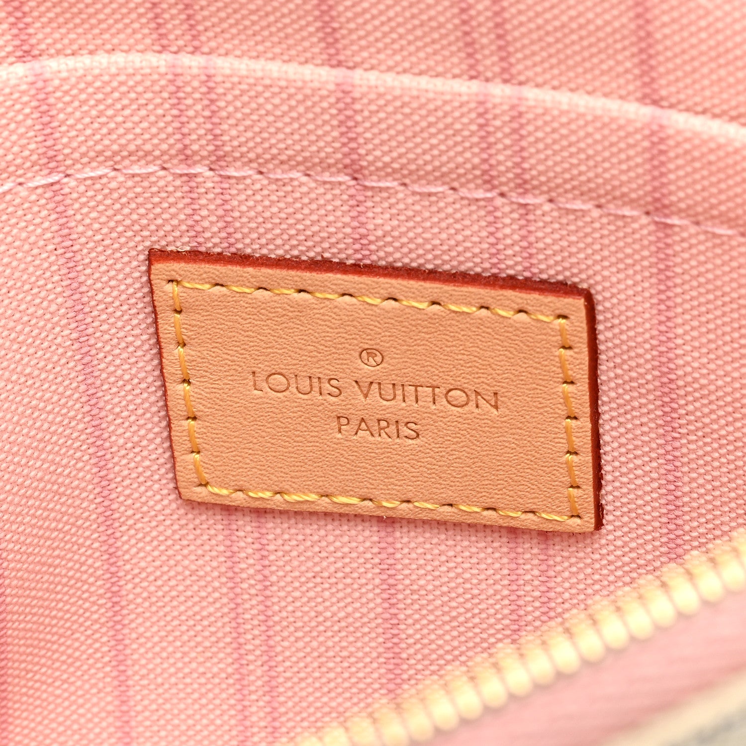 Louis Vuitton Damier Azur Neverfull MM GM Pochette Rose Ballerine 6 of 6