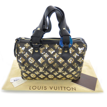 Louis Vuitton Monogram Sequins Eclipse Speedy 28 Gold 3 of 9