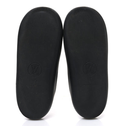 Louis Vuitton Monogram Sunbath Flat Mule Sandals 37 Black 7 of 9