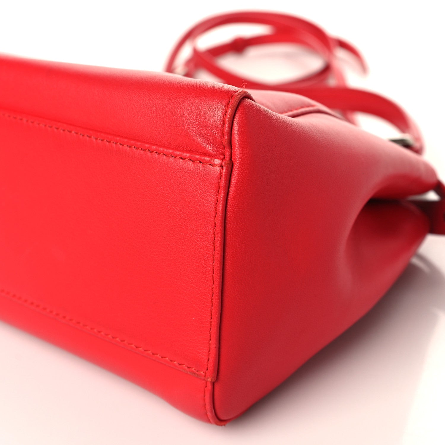 Fendi Nappa Mini Peekaboo Iconic Satchel Fiamma 9 of 9