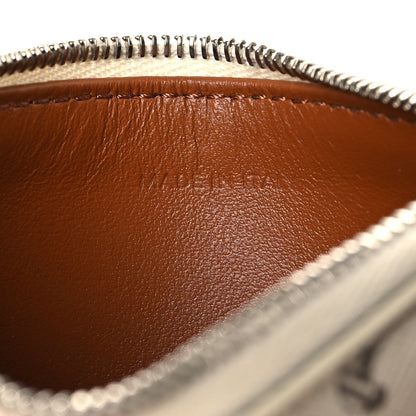 Celine Triomphe Canvas Zipped Card Holder Tan Ecru 7 of 7