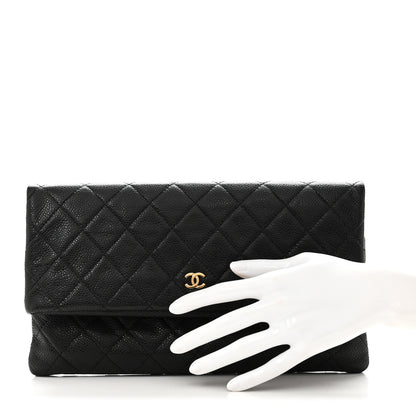 Chanel Caviar Quilted CC Beauty Clutch Black 2 of 11