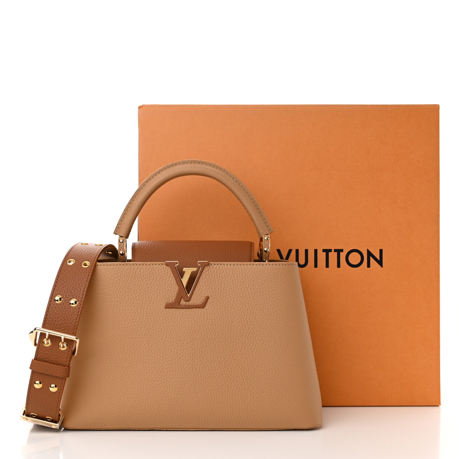 Louis Vuitton Taurillon Capucines MM Arizona Cognac 11 of 11