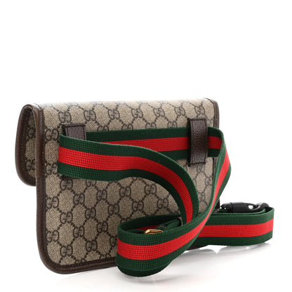 Gucci GG Supreme Monogram Neo Vintage Web Belt Bag Brown 3 of 10