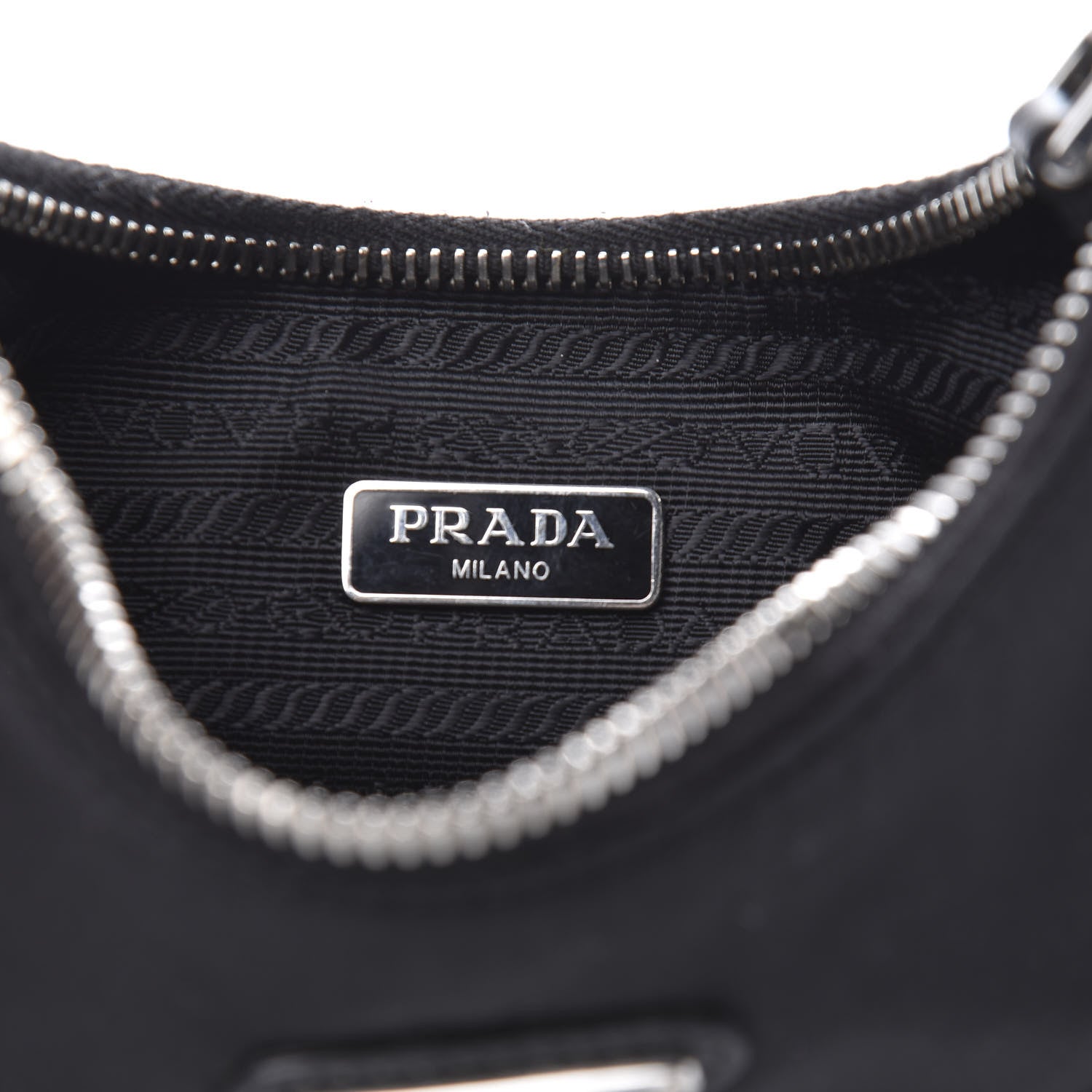 Prada Nylon Re-Edition 2005 Shoulder Bag Black 6 of 10