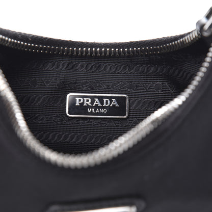 Prada Nylon Re-Edition 2005 Shoulder Bag Black 6 of 10
