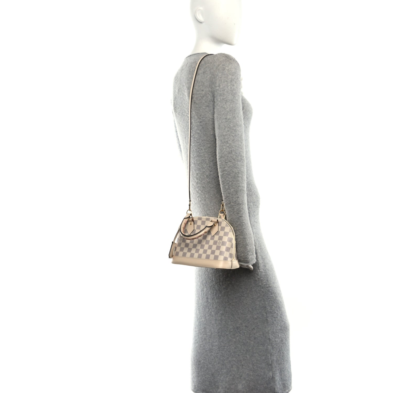 Louis Vuitton Damier Azur Braided Alma BB 2 of 13