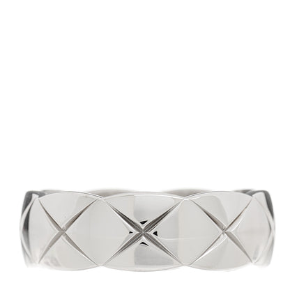 Chanel 18K White Gold Small Coco Crush Ring 56 7.5 1 of 7