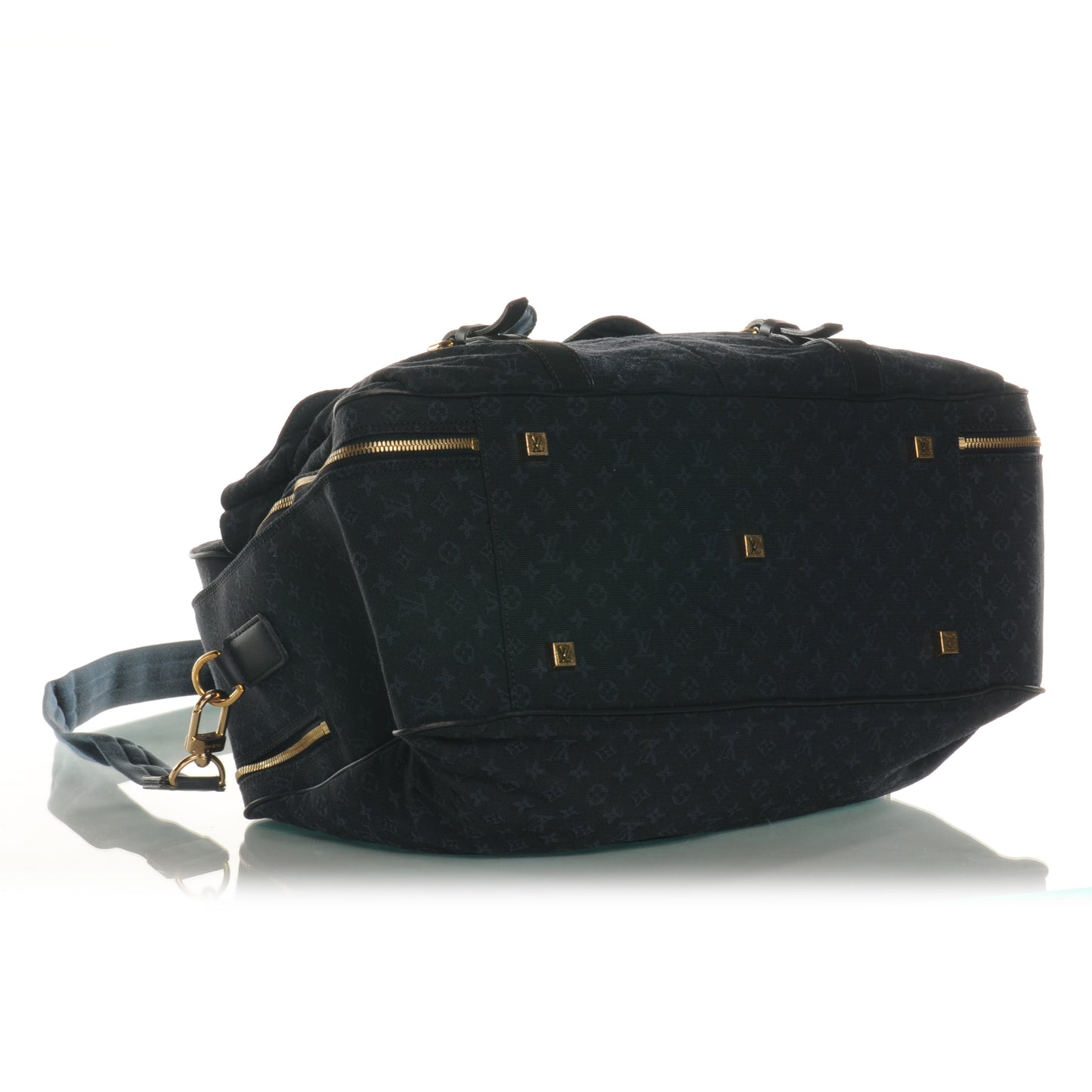 Mini Lin Monogram Louise Bag Blue