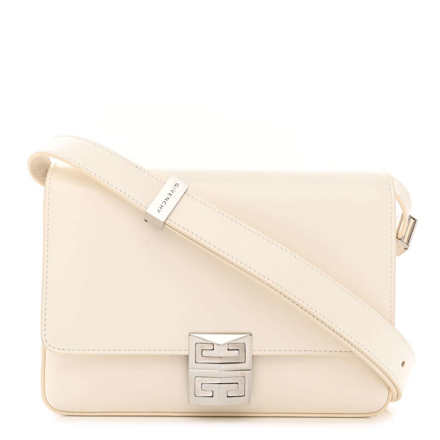 Givenchy Box Calfskin Medium 4G Shoulder Bag Ivory 1 of 11