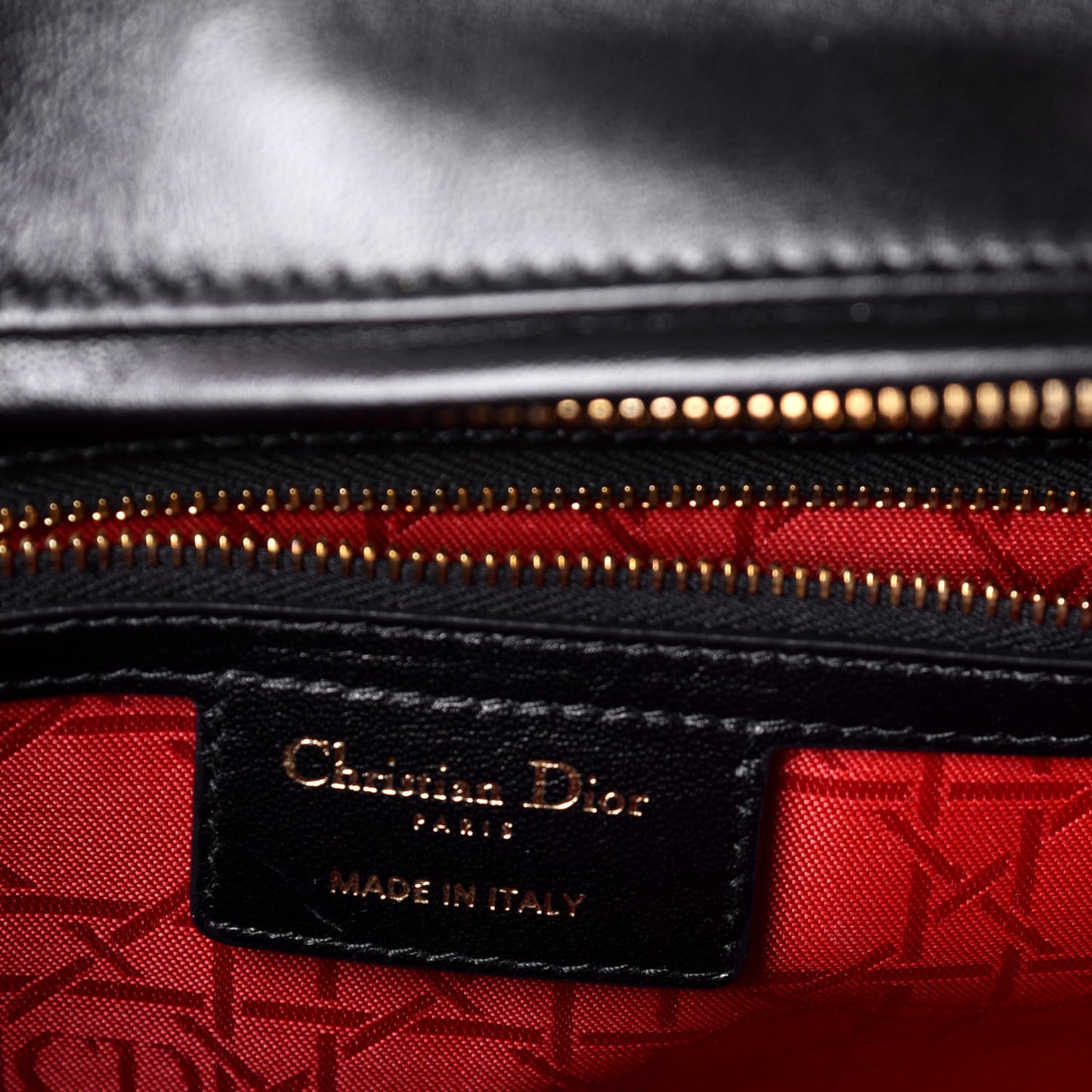 Lambskin Cannage Large Lady Dior Black