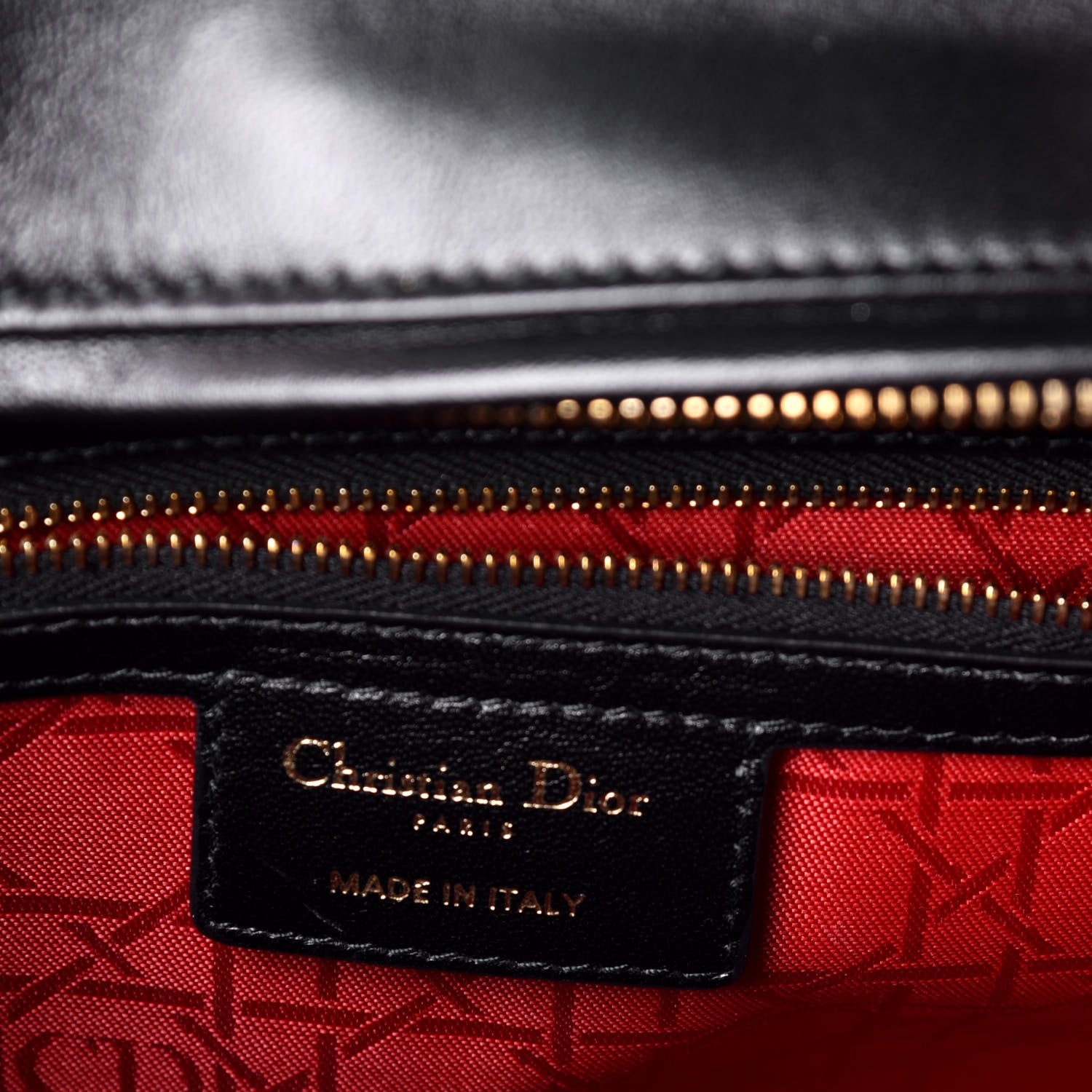 Christian Dior Lambskin Cannage Large Lady Dior Black 7 of 11