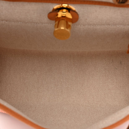 Hermes Vache Hunter Toile Chaine D'Ancre Herbag Zip Retourne 31 PM Capucine Ecru Naturel 6 of 9