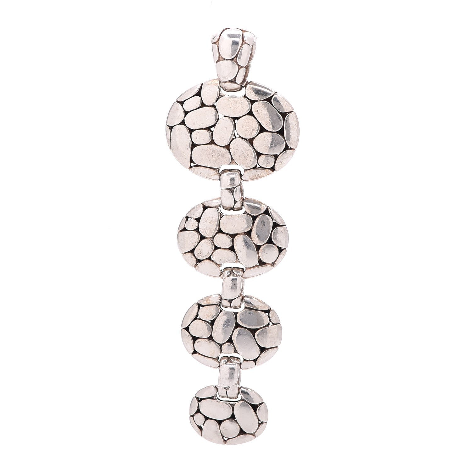 John Hardy Sterling Silver Kali Pebble Graduated Pendant 1 of 4