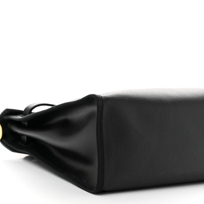 Hermes Toile H Berline Vache Hunter Herbag Zip PM 31 Black Ecru 10 of 11