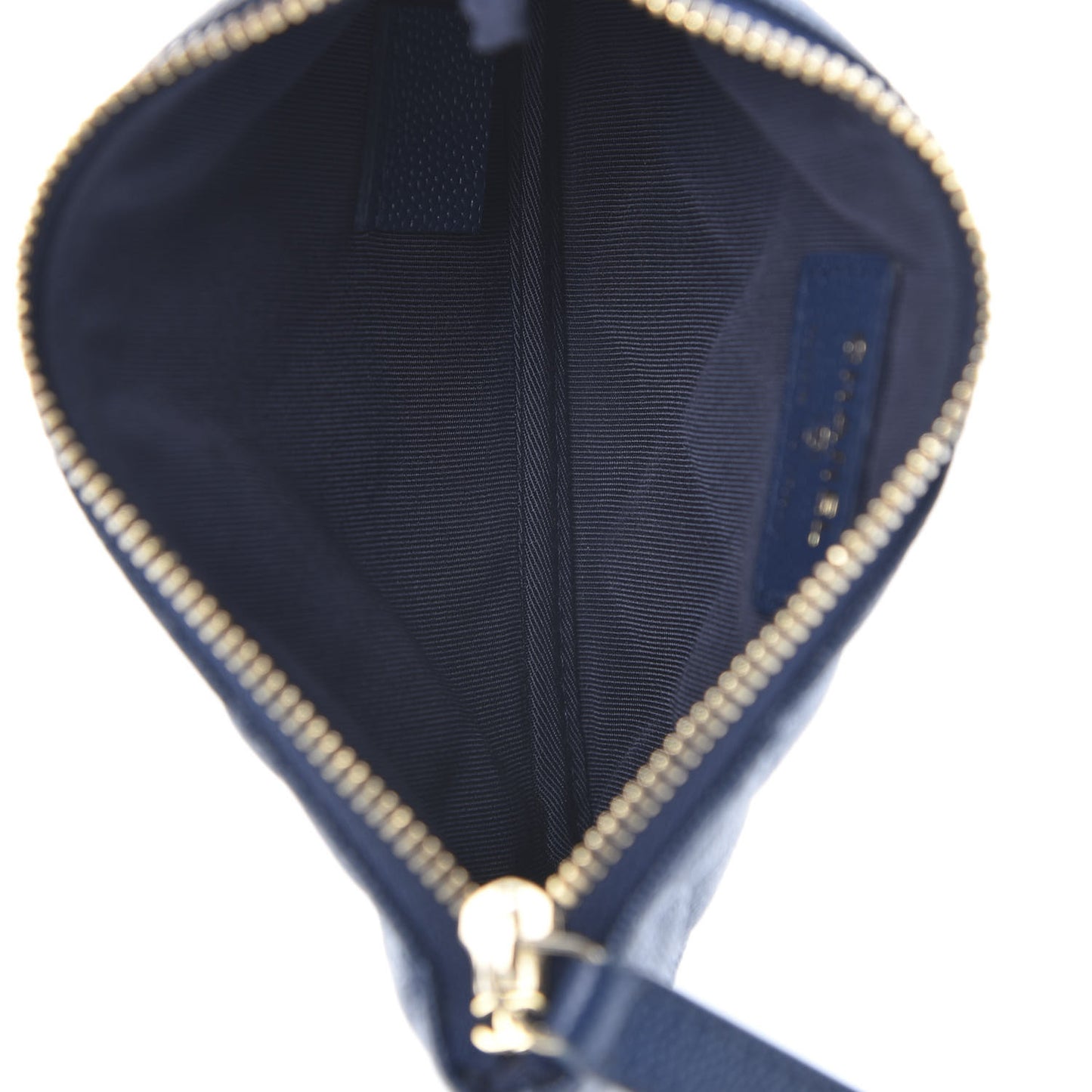 Caviar Quilted Small Cosmetic Case Navy