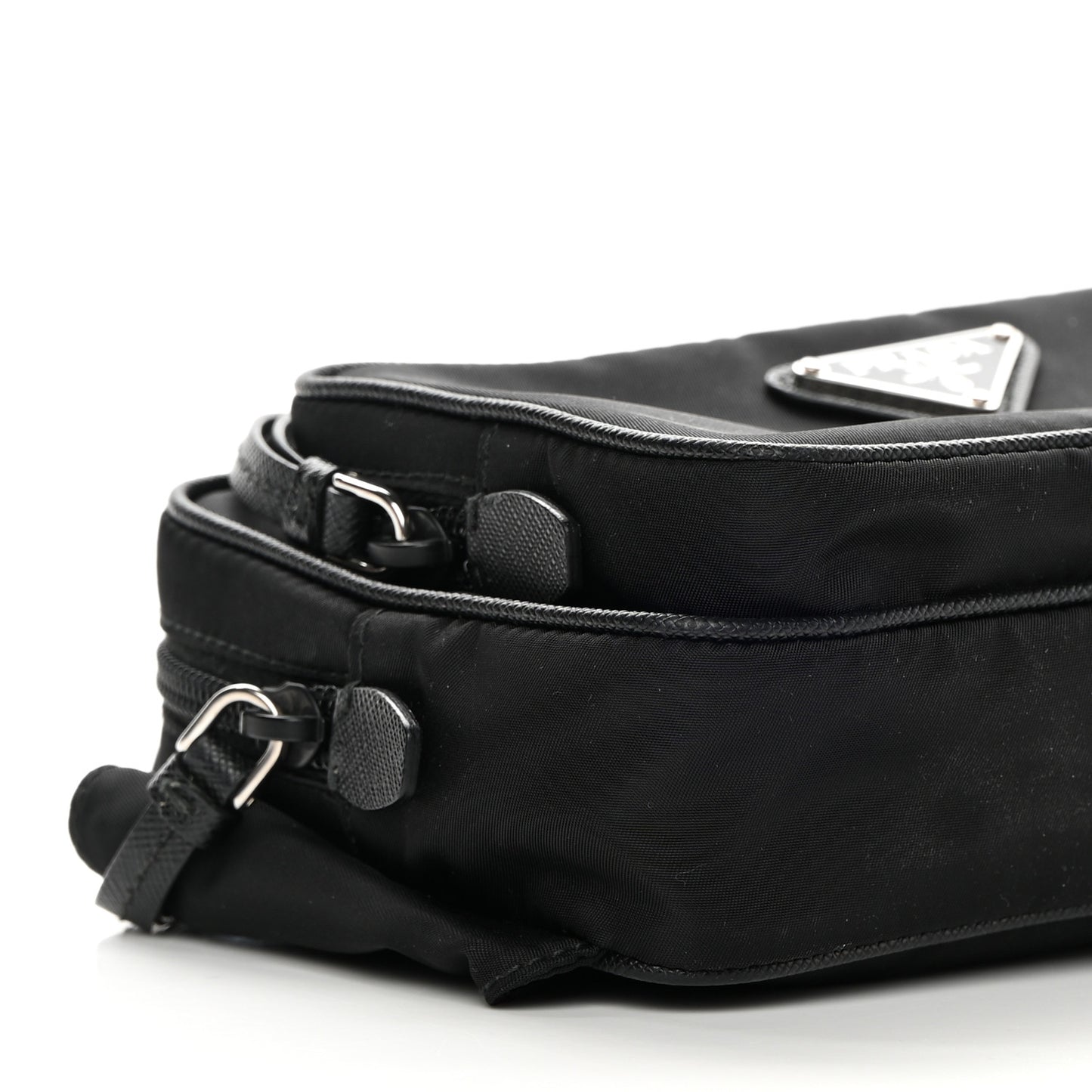 Tessuto Nylon Saffiano Belt Bag Black
