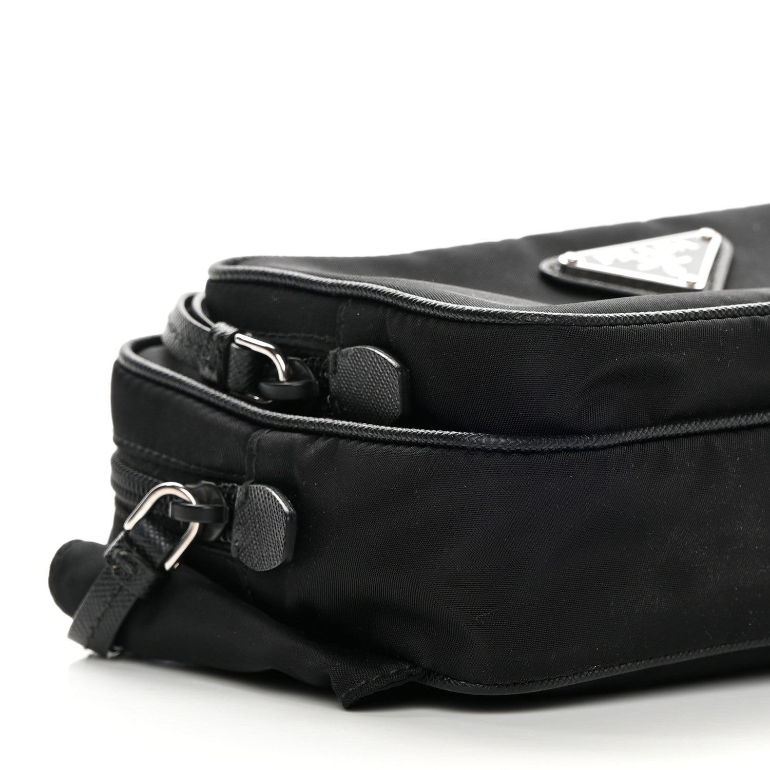 Prada Tessuto Nylon Saffiano Belt Bag Black 10 of 13