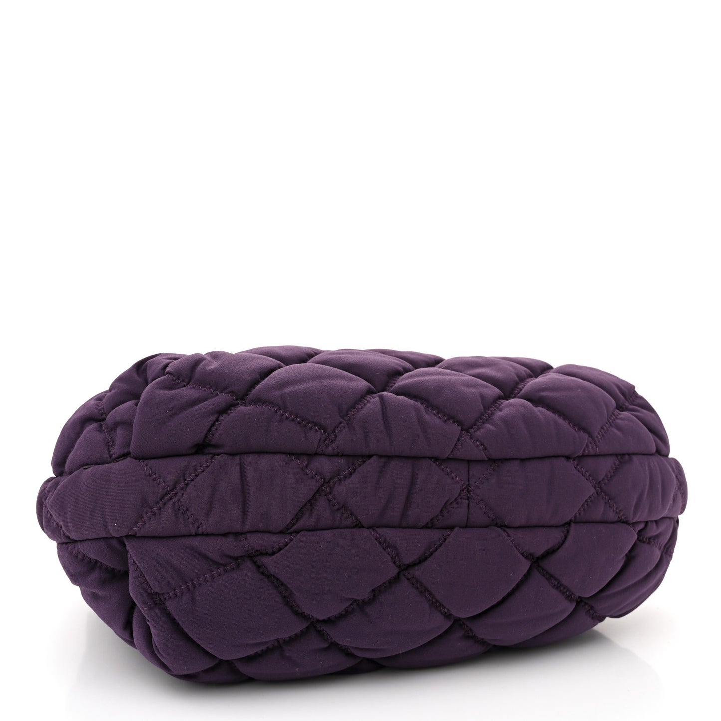 Nylon Bubble Quilt Accordion Flap Purple