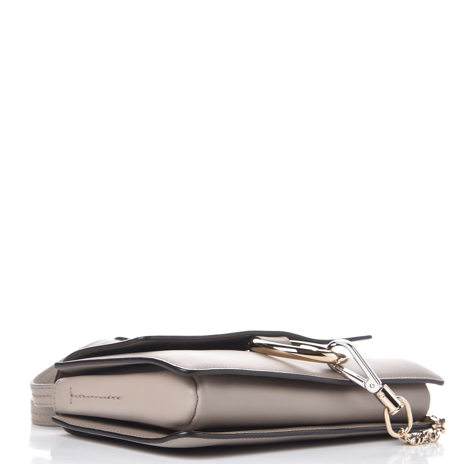 Chloe Suede Calfskin Small Faye Shoulder Bag Motty Grey 5 of 9