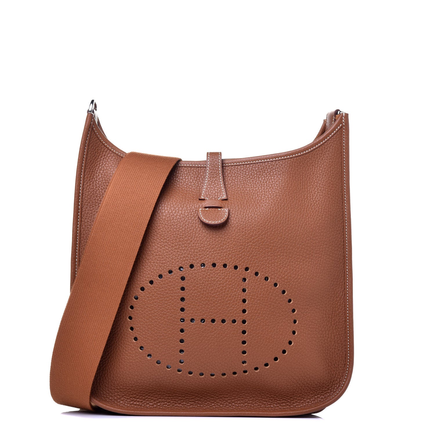 Hermes Taurillon Clemence Evelyne III PM Gold 1 of 9