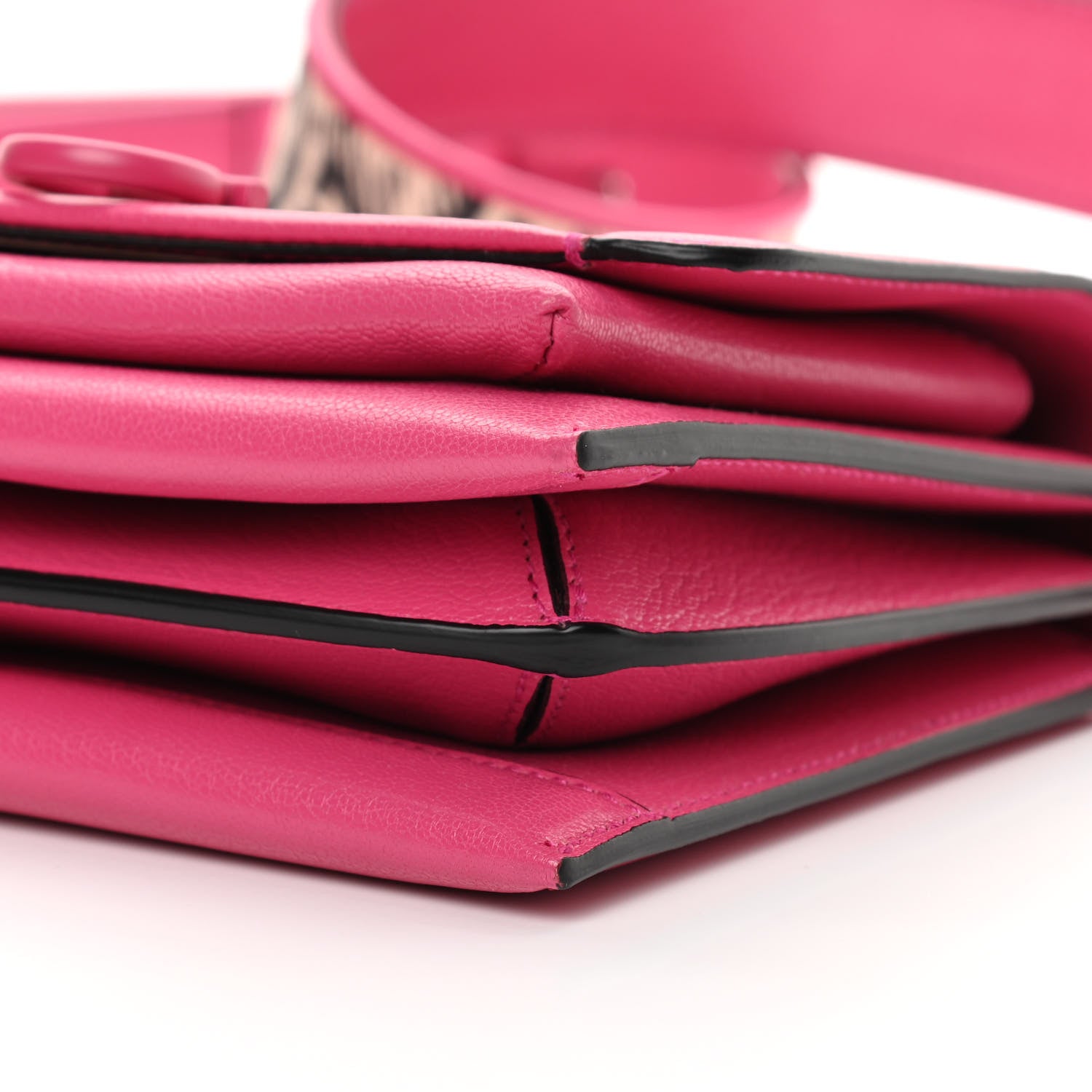 Salvatore Ferragamo Goatskin Gancini Crossbody Bag Fuxia 10 of 14