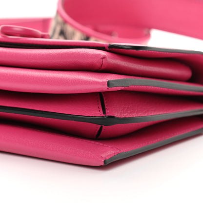 Salvatore Ferragamo Goatskin Gancini Crossbody Bag Fuxia 10 of 14